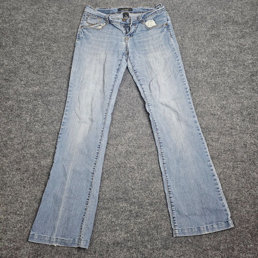 Southpole Denim Jeans Women's Size 5, Low Rise 90s Y2K Flared leg (28x32)
